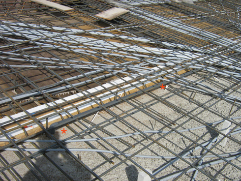 Le raccordement aux nouvelles cryptes.